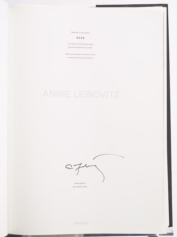 Annie Leibovitz, Taschen SUMO bok signerad ed. 6330/10.000 med benställning.