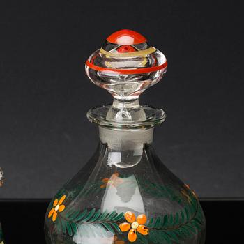 A 21 PIECES GLASS SERVICE 20TH CENTURY.