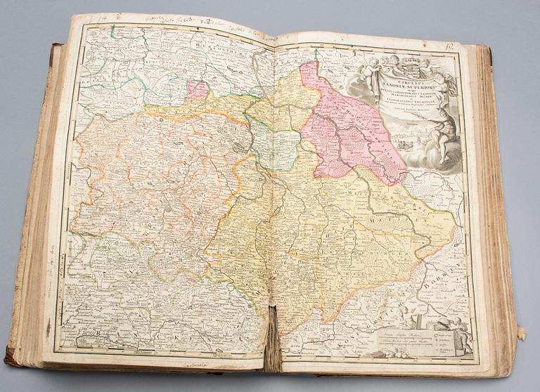 JOHANN BAPTISTA HOMANN, Atlas, Novus Terrarum Orbis Imperia Regna Et Status.