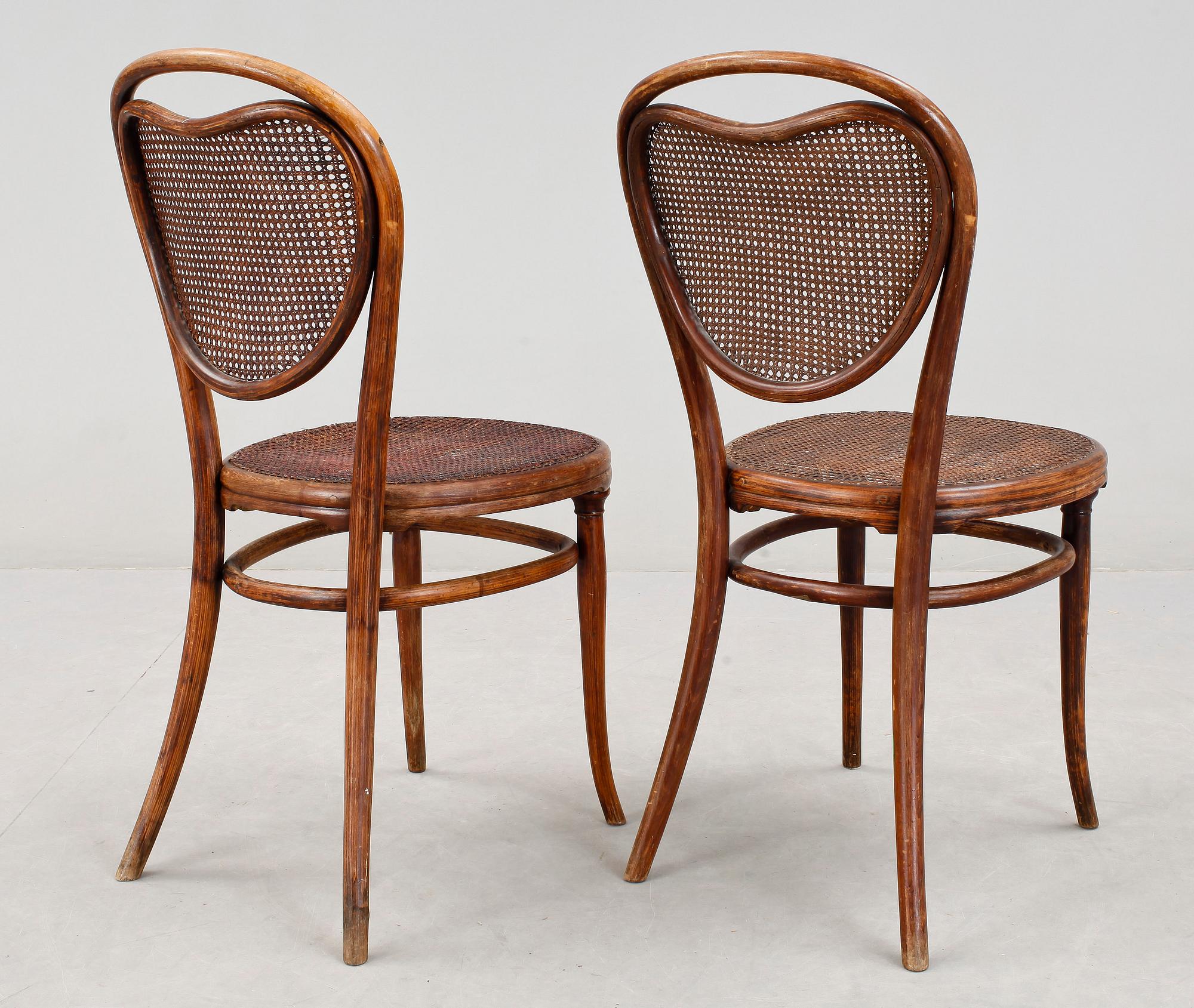 STOLAR, ett par, Thonet, tidigt 1900-tal.