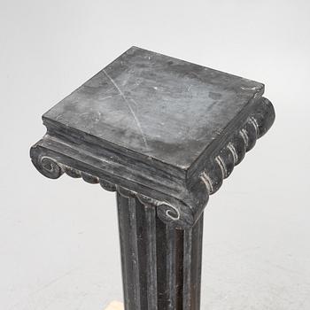 Pedestals, a pair, Stone and marble.