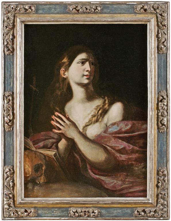 Andrea Vaccaro Circle of, The penitent Magdalene.