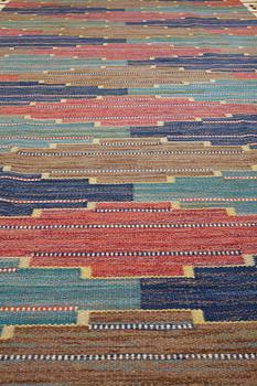 Märta Måås-Fjetterström, a carpet, "Blå heden", flat weave, ca 424-426 x 200,5-203 cm, signed AB MMF.