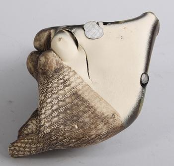 SKULPTUR, stengods. Bengt Berglund, Gustavsberg. 1960-tal.