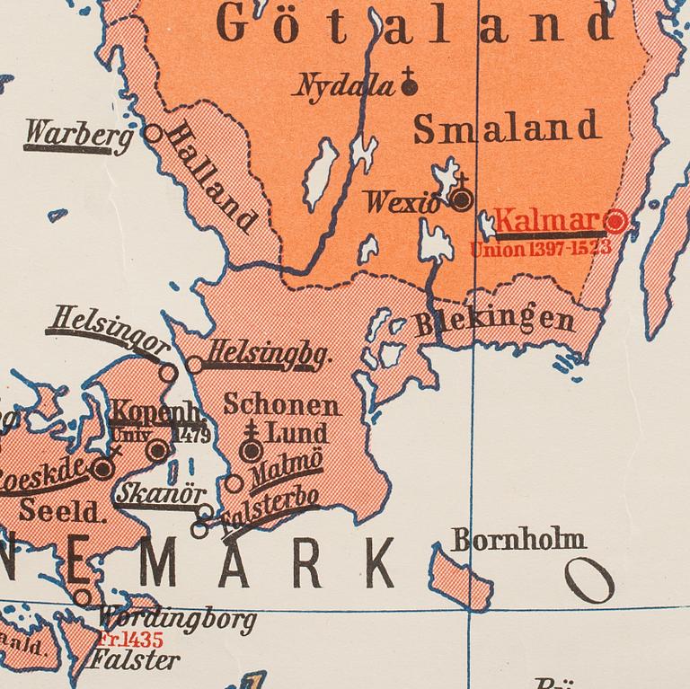 SKOLKARTA, Europa 1500-tal.