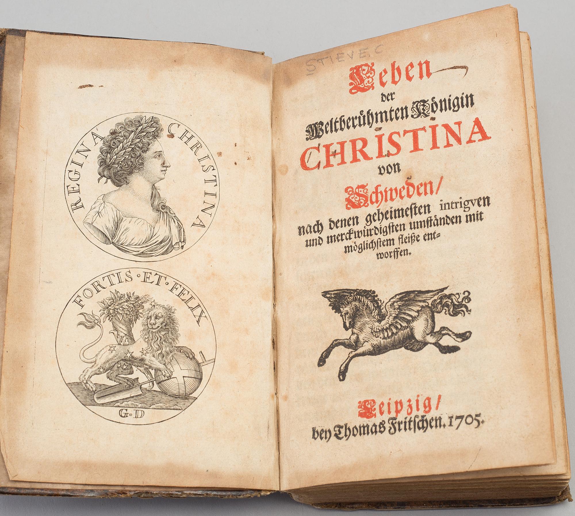 A BOOK, Christian Steiff, Leipzig 1705.