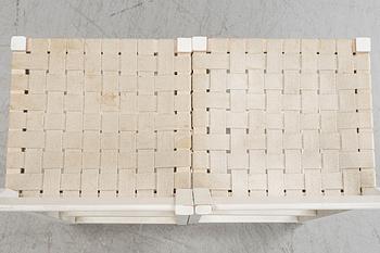 John Kandell, Bar stools, a pair, "Schablon", Källemo, late 20th century.