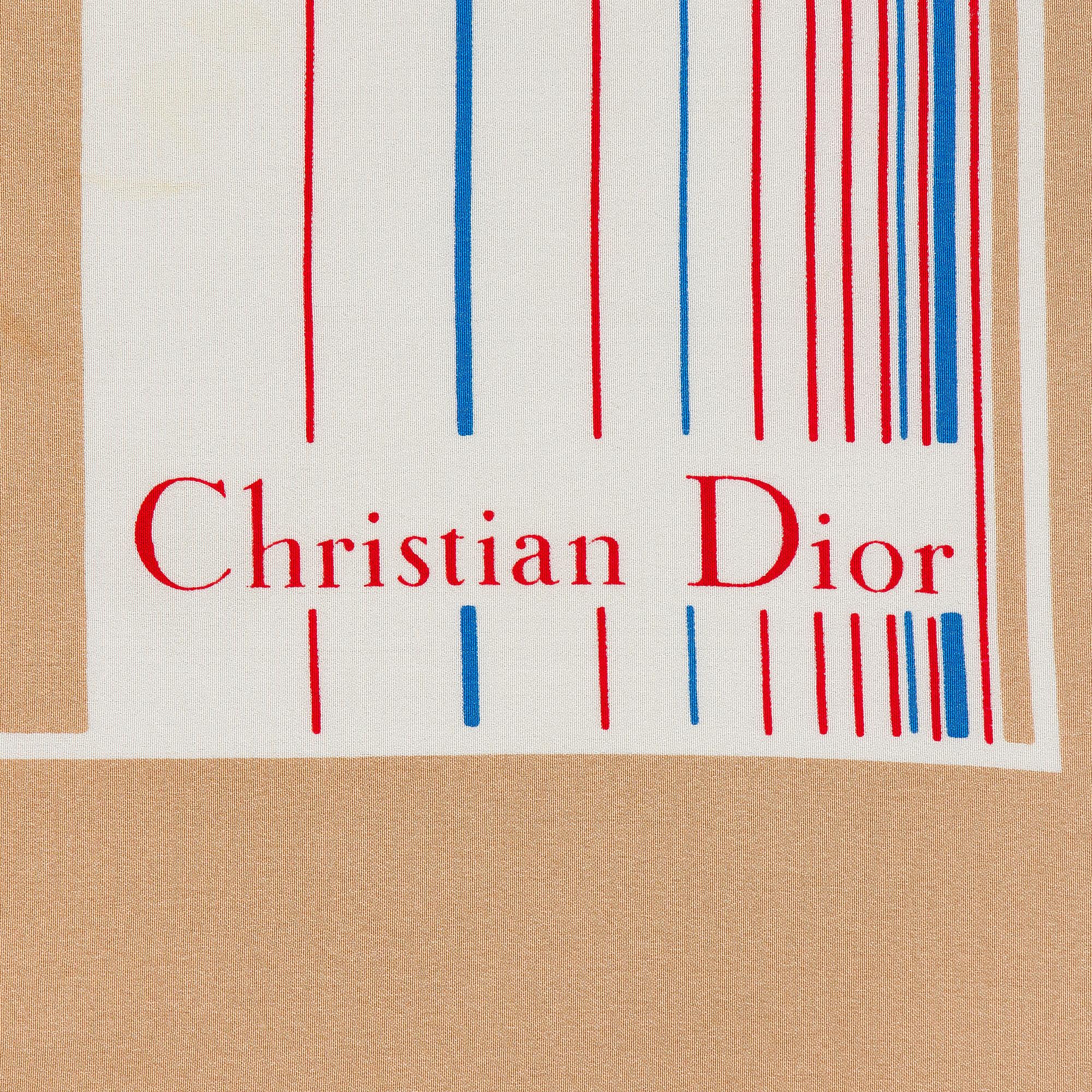 Christian Dior, a silk scarf.
