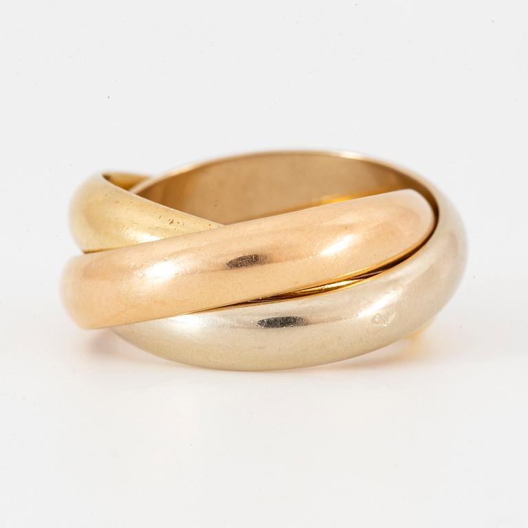 Cartier Trinity 18K gold ring.