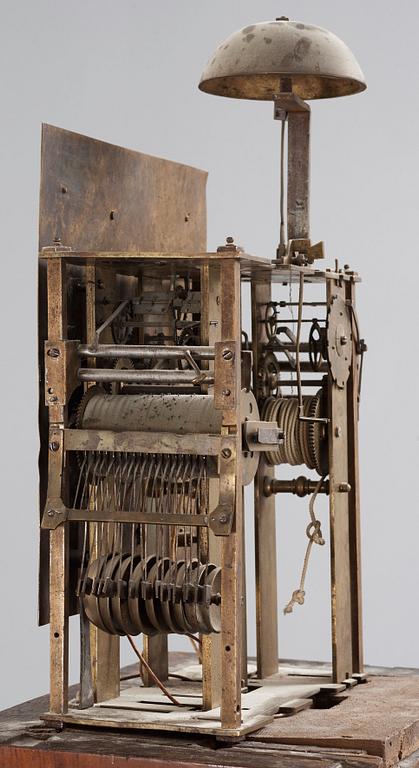 A Baroque late 17th century longcase clock by Johannes Fischer, probably Dutch.