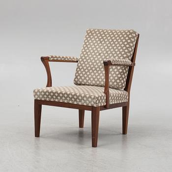 Josef Frank, a model 868 armchair, Firma Svenskt Tenn, Sweden.