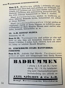 Harald Bergsten, an important table, AB Gustaf Flinta, Hedemora, for the Stockholm Exhibition 1930.