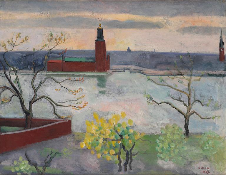 Einar Jolin, View of Stockholm City Hall.