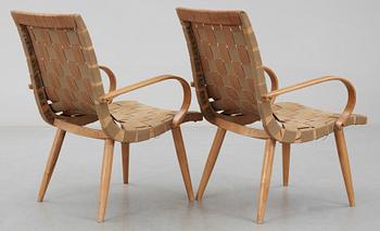 KARMSTOLAR, ett par, trol Gustaf Axel Berg, 1940-tal.