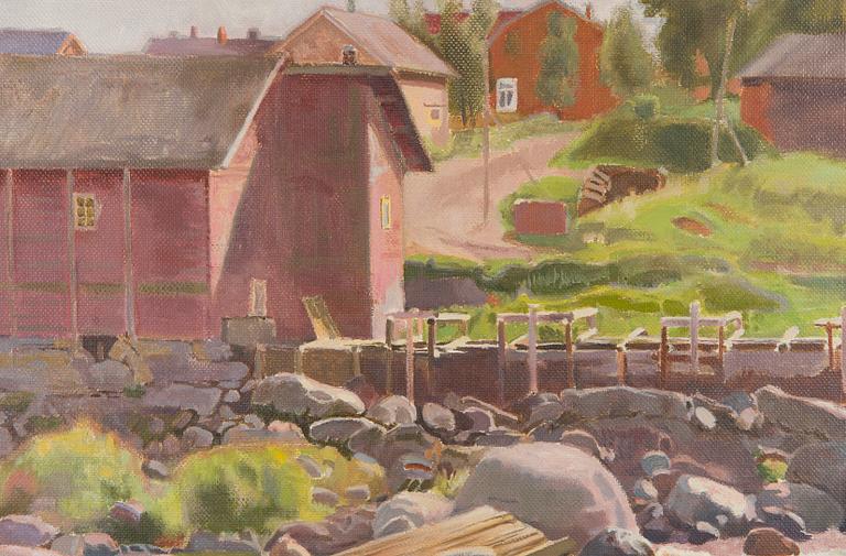 Antti Favén, The Village by the Shoreline.