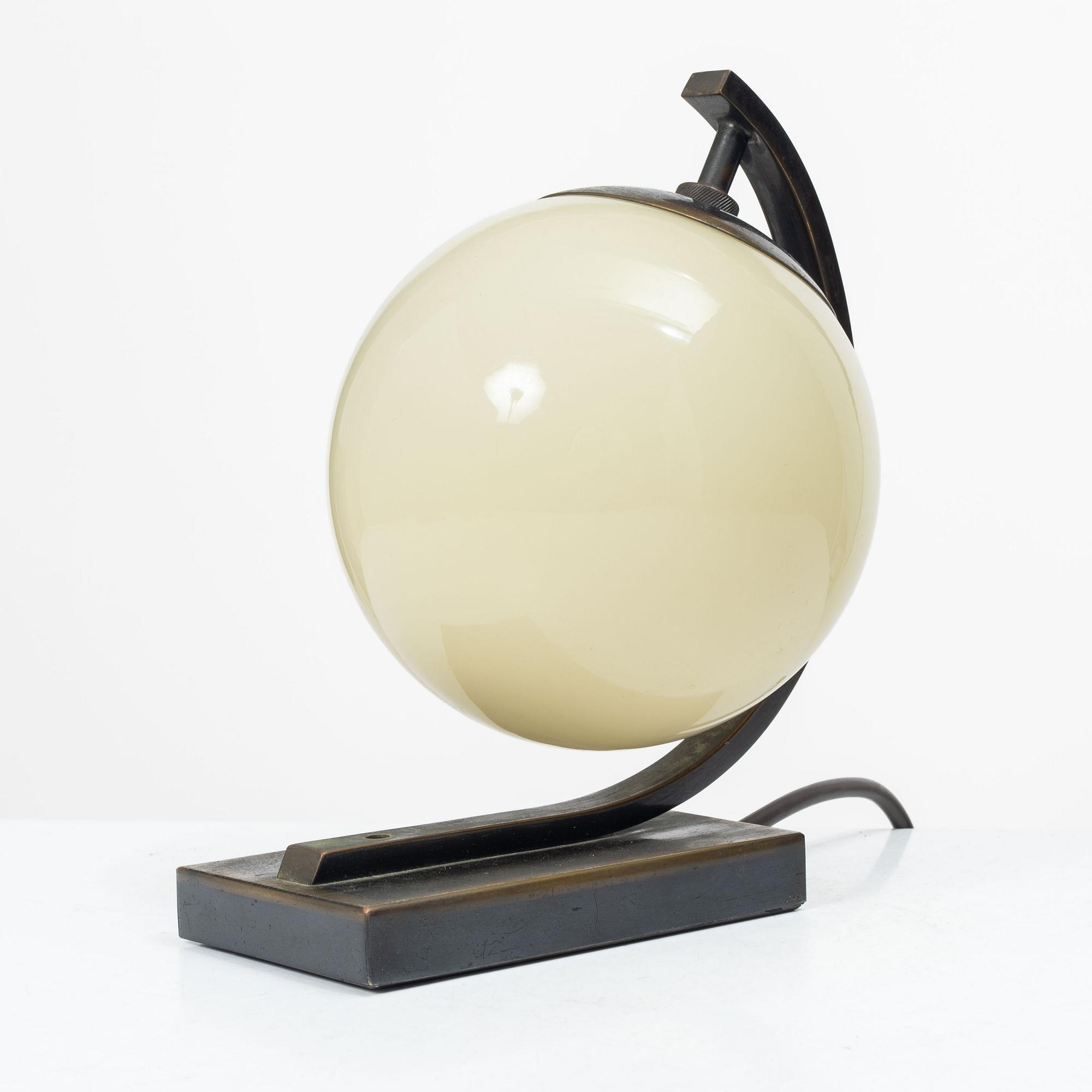 A table lamp, 1930s.