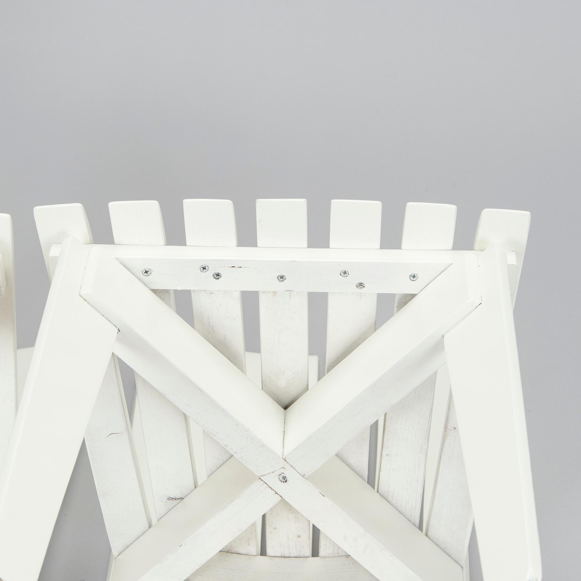 Alvar & Aino Aalto,  Trädgårdsmöblemang, 3 delar, "Aurinko-serien", Artek, 1950-tal och 1900-talets slut..