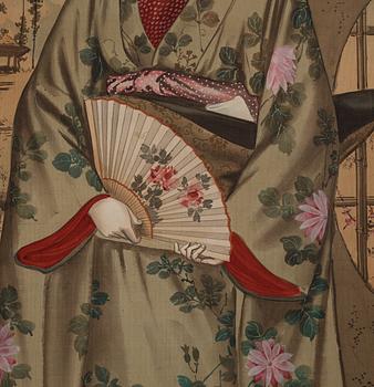 Two japanese hanging scrolls, 20th century.