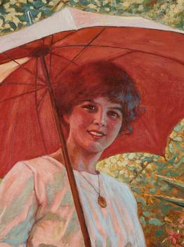 Jenny Nyström, Det röda parasollet (The Red Parasol).