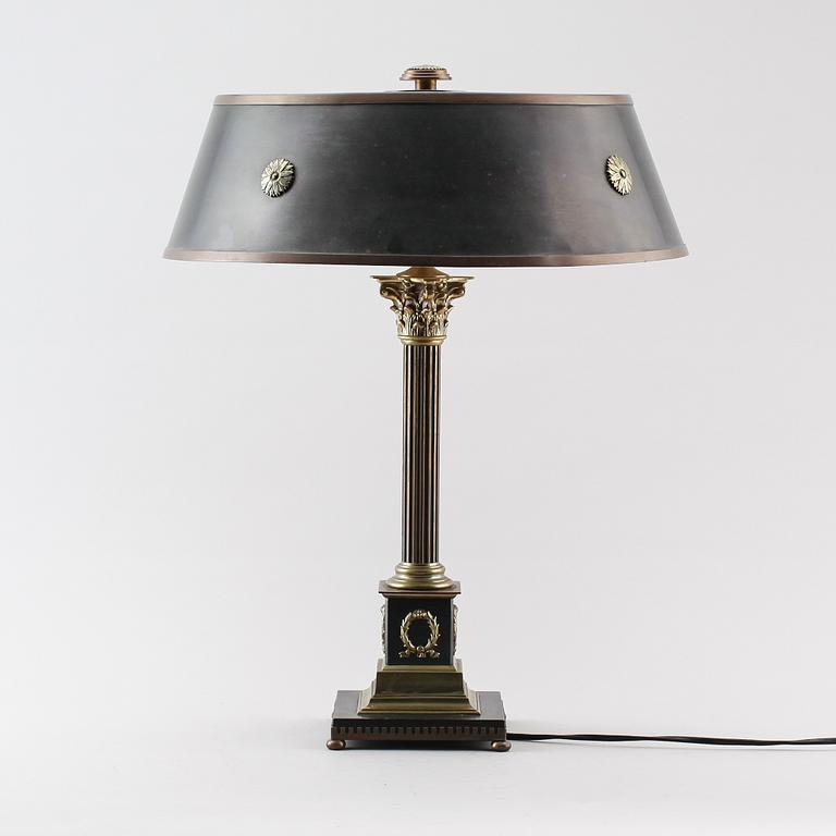 BORDSLAMPA, empirestil, 1900-talets mitt.