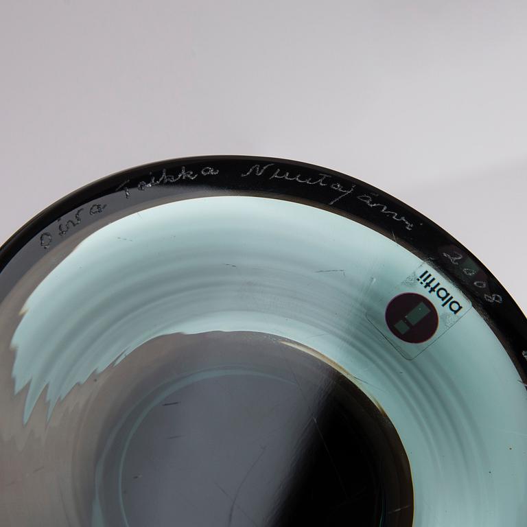 GLASSKULPTUR, "Lollipop", signerad Oiva Toikka, numrerad 63/100 Nuutajärvi 2008.