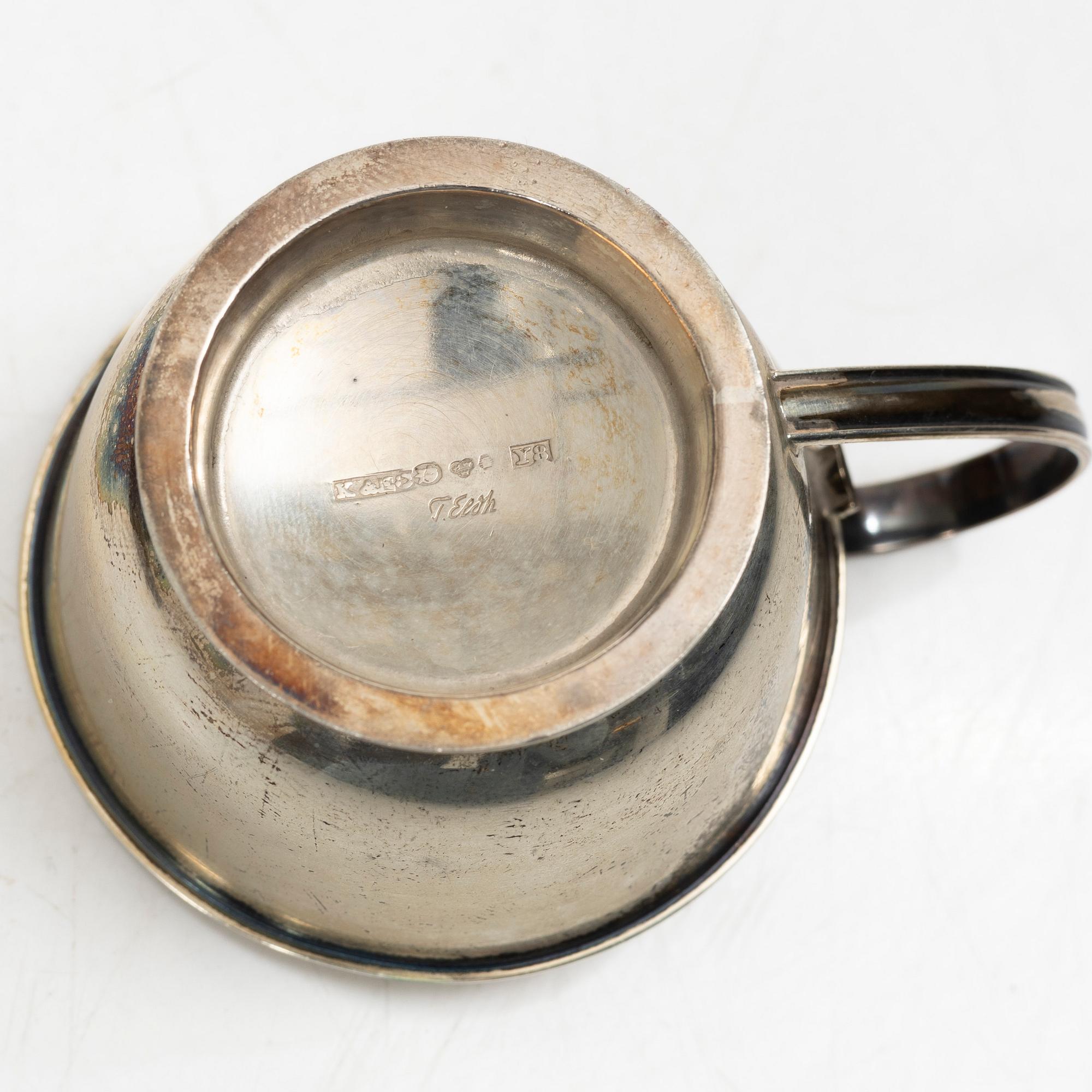 Tore Eldh, six punsch cups, Ceson, Gothenburg 1949.