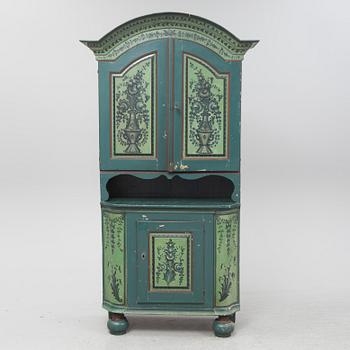 A 19th Century painted cabinet.c.