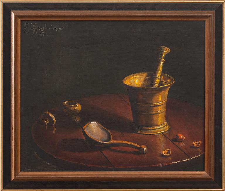 JOHNNY OPPENHEIMER, olja på duk, signerad och daterad- 82.