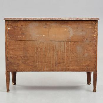 A Gustavian late 18th century commode in the manner of Carl Lindborg (master in Stockholm 1781-1808).