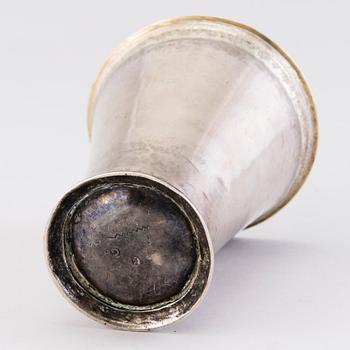 A BEAKER, silver, Gustaf Henning, Stockholm, mid 18th Century.