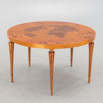 A coffee table, probably Birger Ekman, Mjölby Intarsia, 1938.