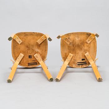 Alvar Aalto, six chairs model 69, Artek, 1950s-60s.