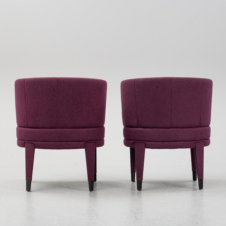 A pair of armchairs, 21st Century.
