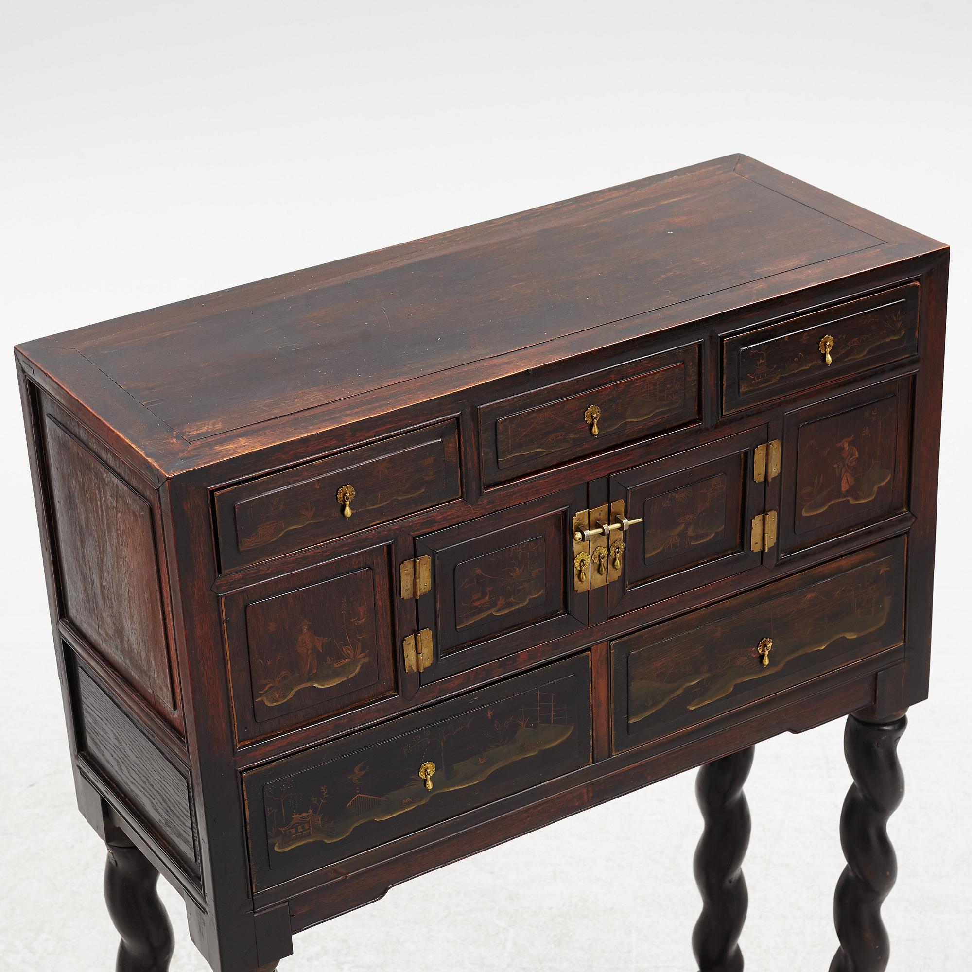 A cabinet, China, late Qing dynasty 19th and Europe, 19th/20th century.