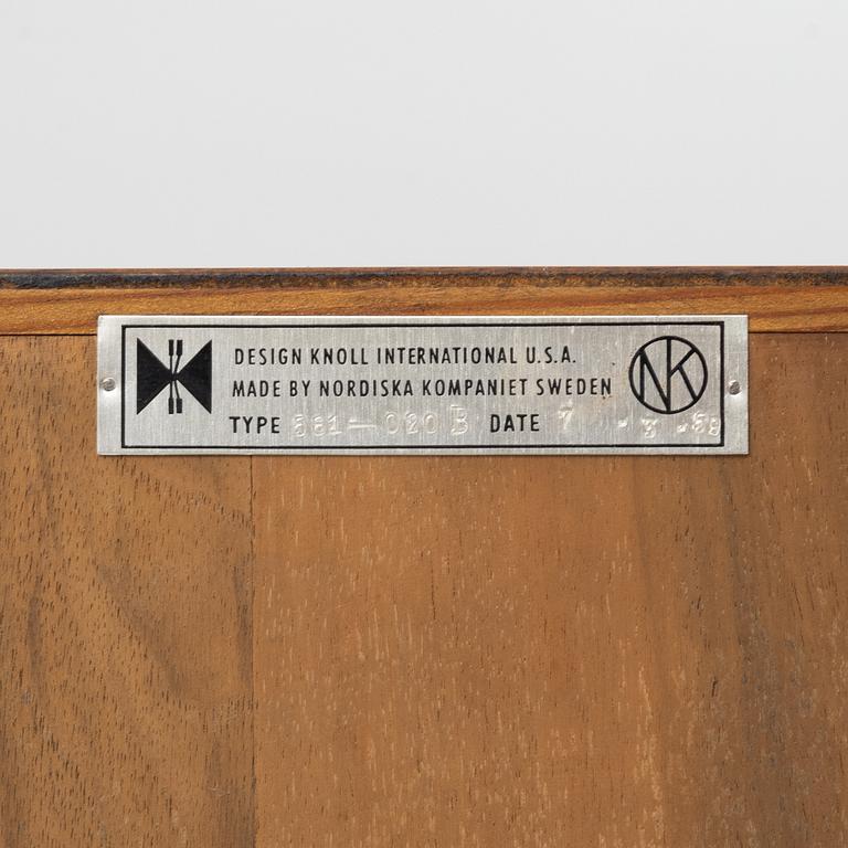 Florence Knoll, sideboard med hyllor, Knoll International, licenstillverkad av NK, Nordiska Kompaniet, tillverkad 1959.