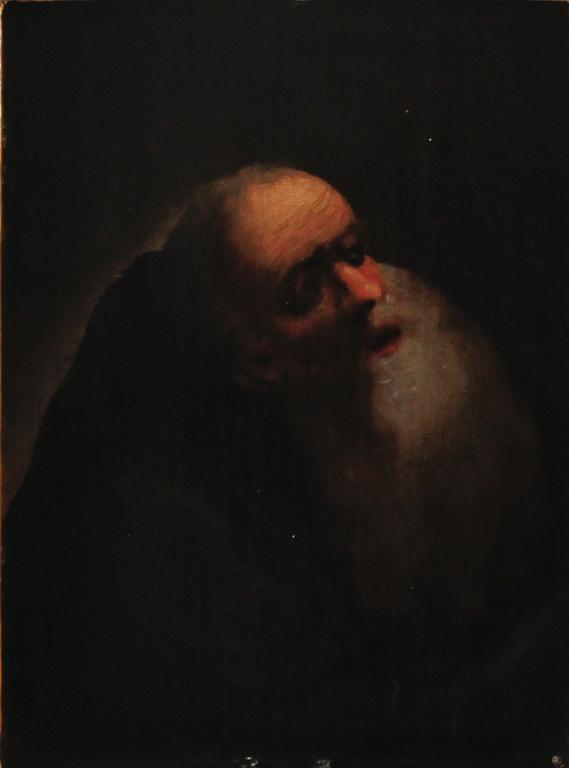 OKÄND KONSTNÄR, olja på pannå, osignerad, 1700/1800-tal.