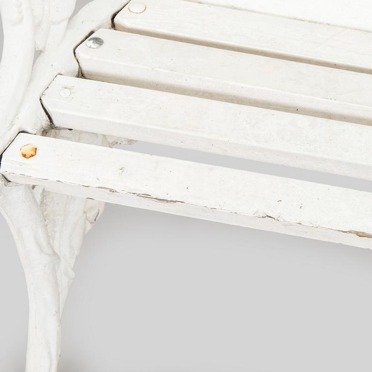 Trädgårdsstol, "Ormbunke", Melins Anderstorp, 1900-talets andra hälft.