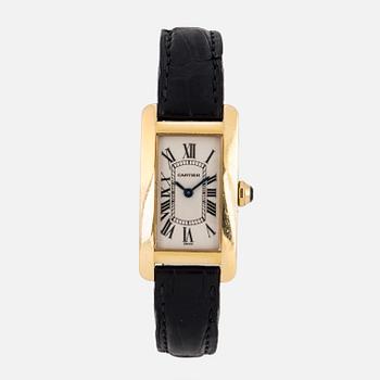 CARTIER, Tank Américaine, wristwatch, 19 x 35 mm.