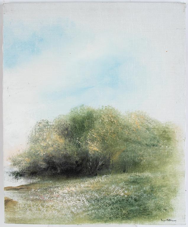 Inge Pettersson, "Vårbjörk", triptyk.