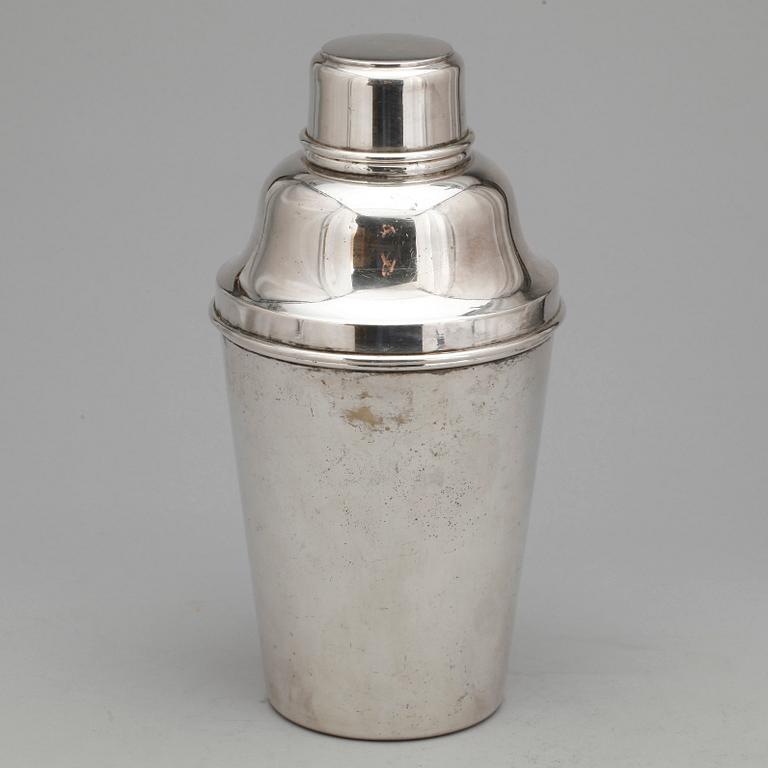 SHAKER, nysilver, C G Hallberg, 1900-talets första hälft.