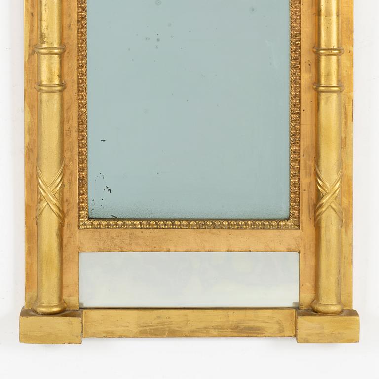 An Empire mirror, Kristinehamn, first half of the 19th Century.