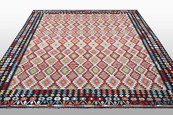 A carpet, Kilim, ca 398 x 316 cm.