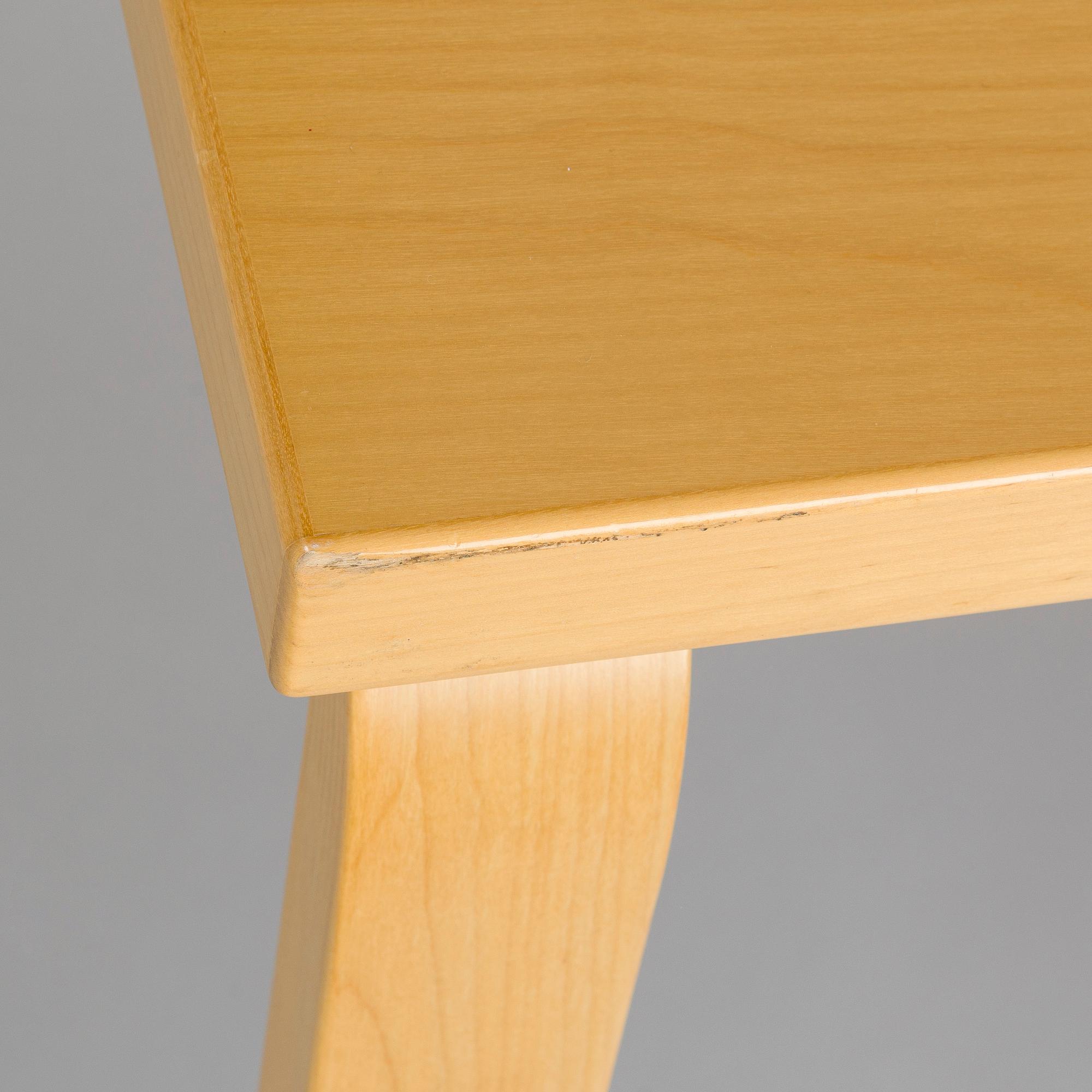 Alvar Aalto, dining table / conference table, model E86 for Artek 1999.