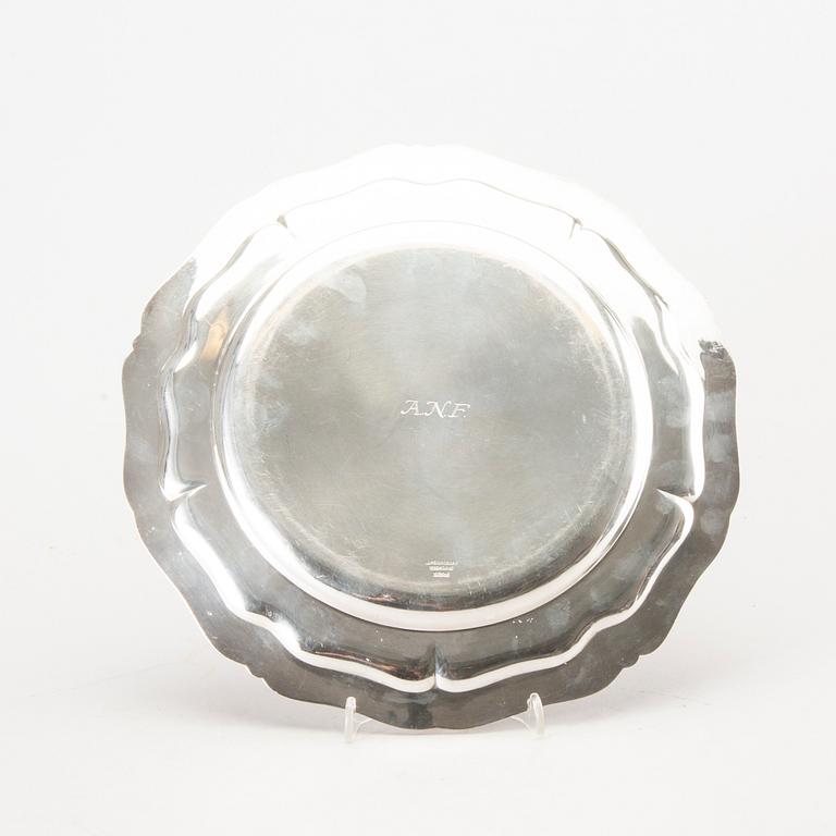 Two Danish silver dishes.