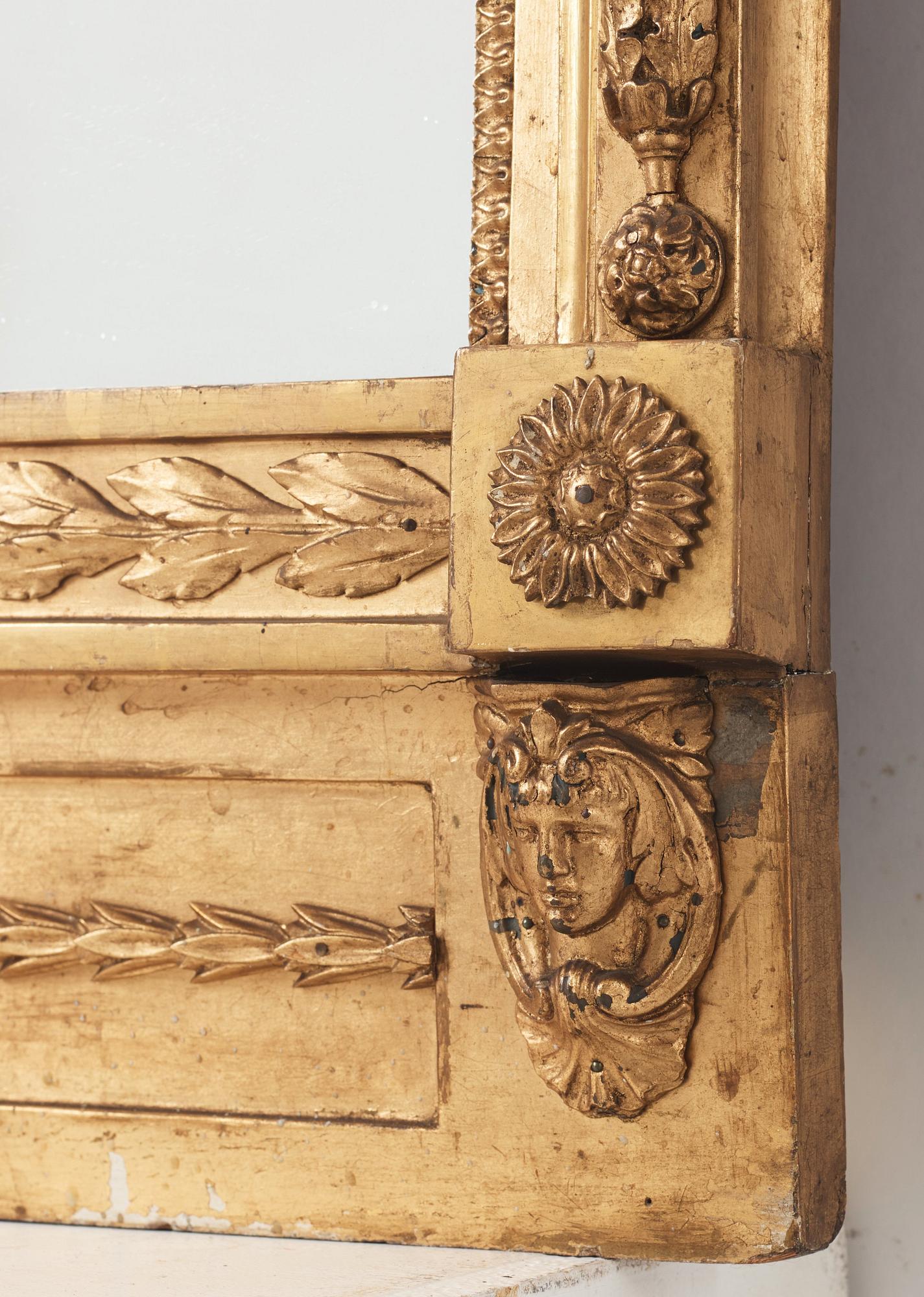 A Late Gustavian mirror attributed to Pehr Ljung.