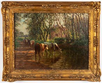 Félix Planquette, Cow by the water.