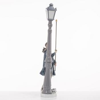 Lladró, figurine, "Lamplighter", Spain.