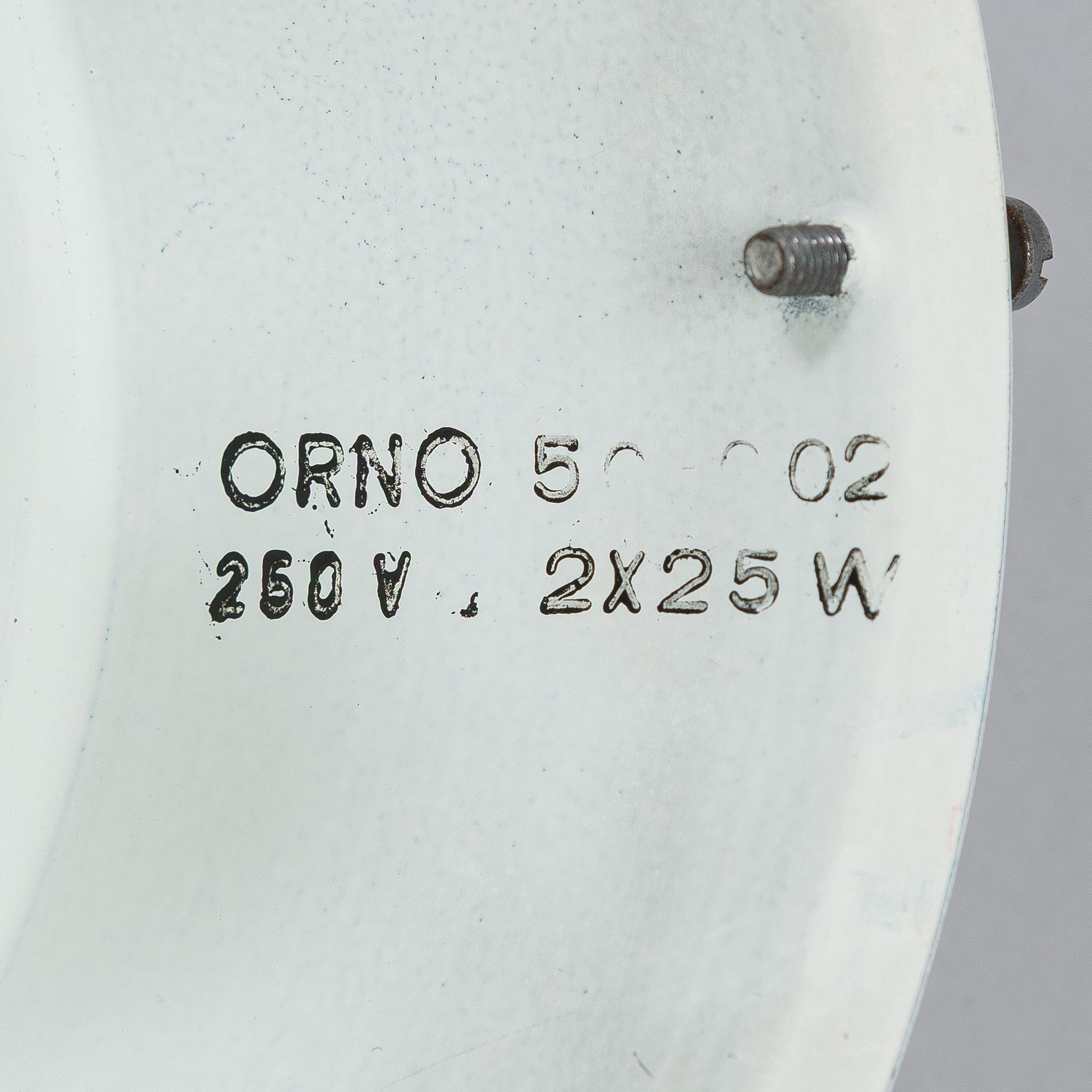 Arne Jacobsen, a pair of 1960's 'AJ-Eklipta' ceiling/wall lamps, for Louis Poulsen/licensed manufacturer Orno, Stockmann.