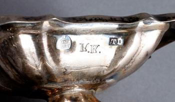 PARTI SILVER, b.la Danmark, 1930-tal, flertalet med svenska importstämplar. Total vikt ca 538 gram.