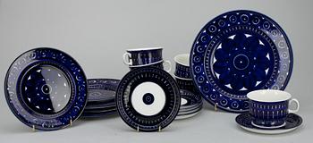 TESERVIS, 13 delar, porslin, Valencia, Ulla Procopé, 1960/70-tal.